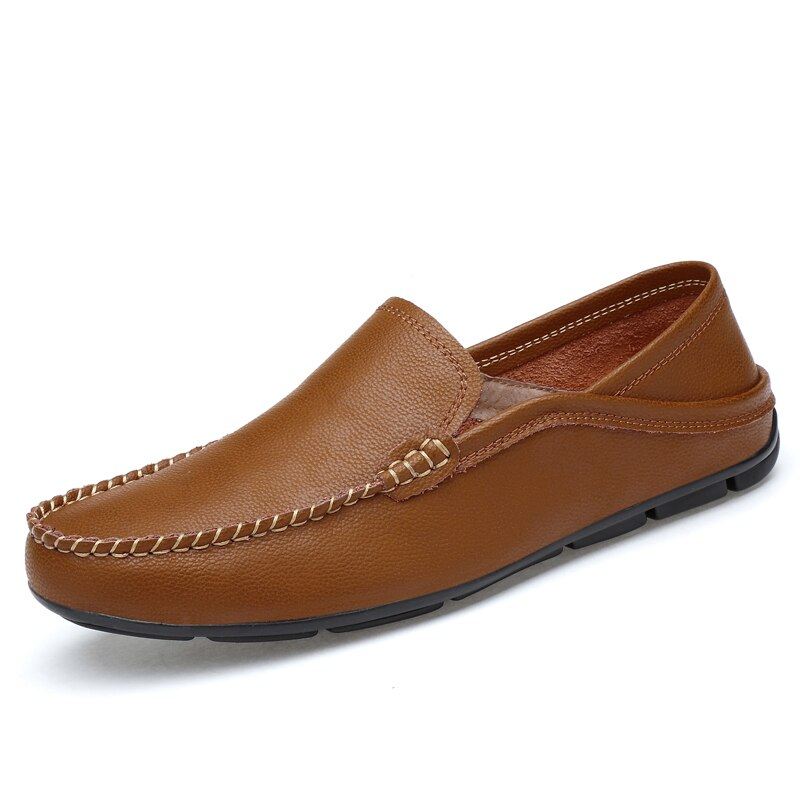 Casual Mode Zomer Lederen Loafers Instappers Heren