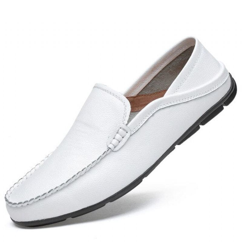 Casual Mode Zomer Lederen Loafers Instappers Heren