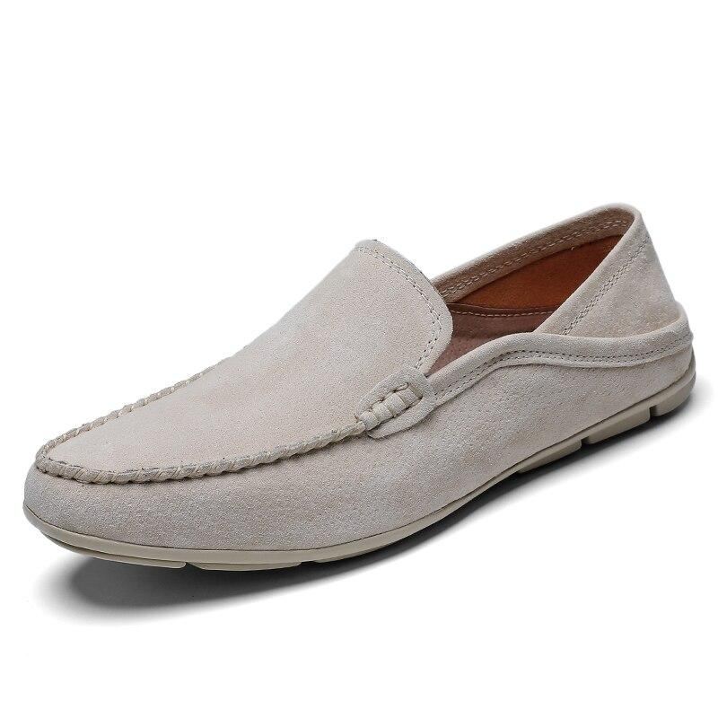 Casual Zomerse Suède Loafers Instappers Heren