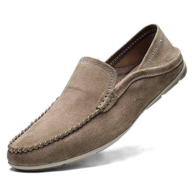 Casual Zomerse Suède Loafers Instappers Heren