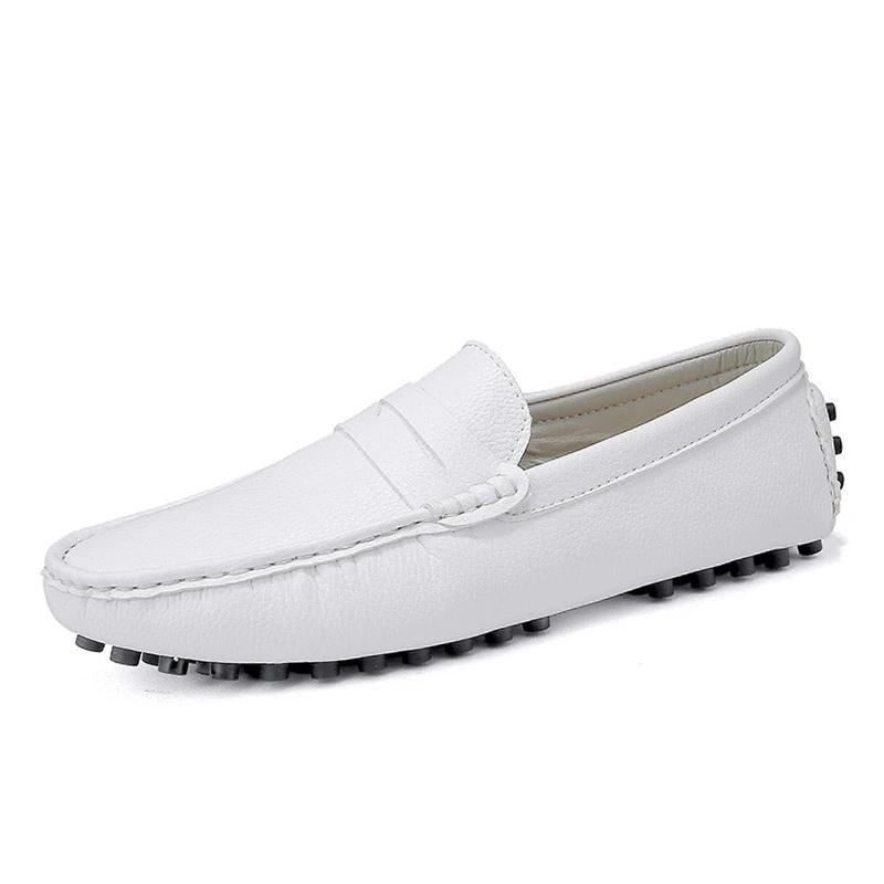 Heren Instappers Loafers Van Echt Leer Met Spikes