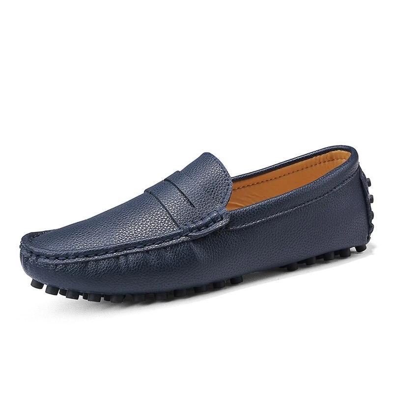 Heren Instappers Loafers Van Echt Leer Met Spikes