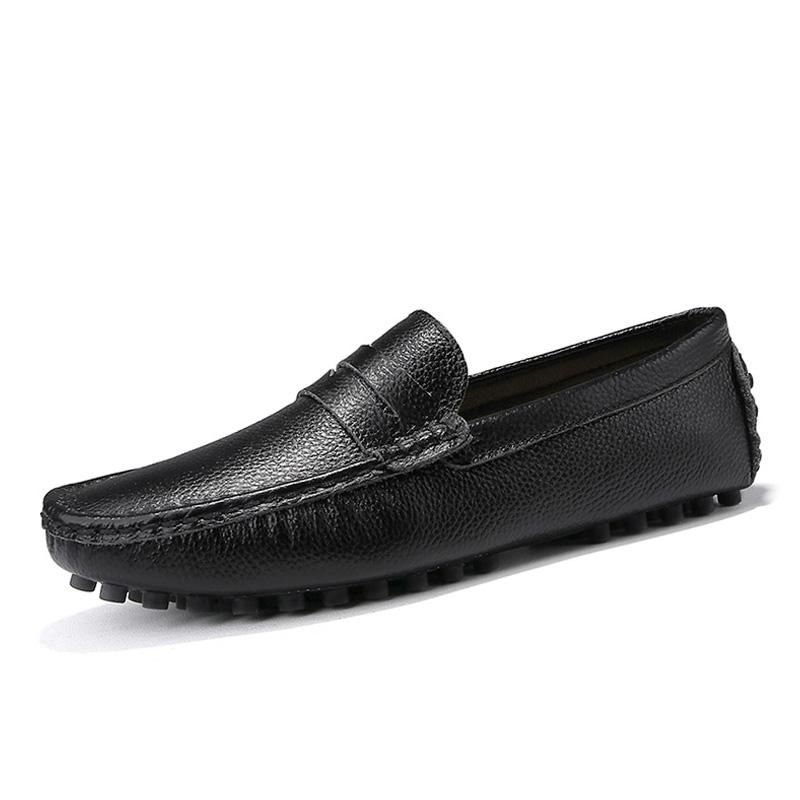 Heren Instappers Loafers Van Echt Leer Met Spikes