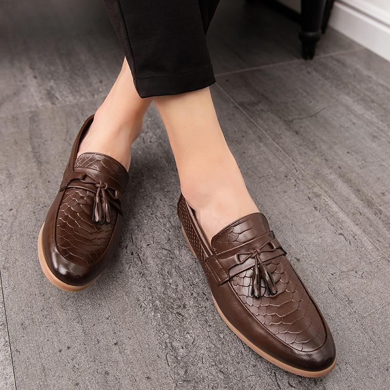 Heren Instappers Luxe Handgemaakte Loafers