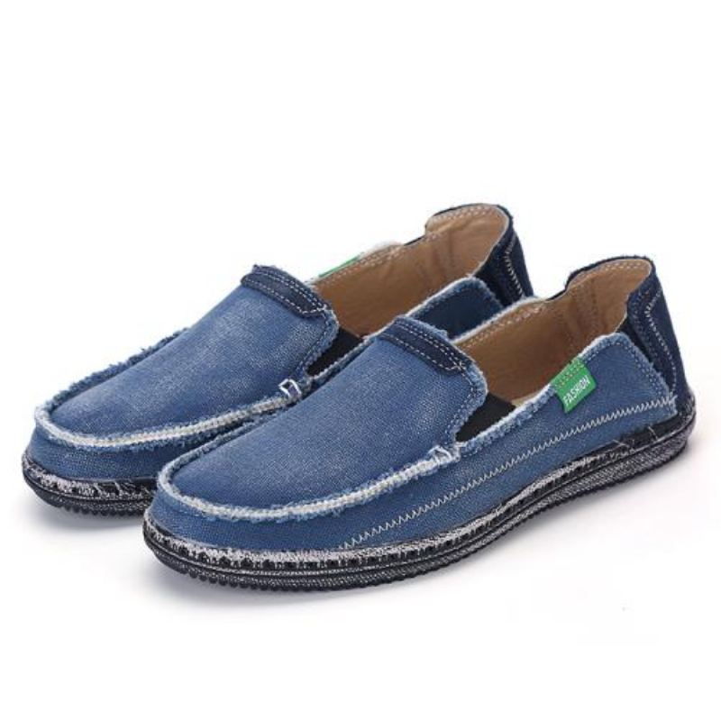 Heren Zomer Slip On Platte Loafers Instappers