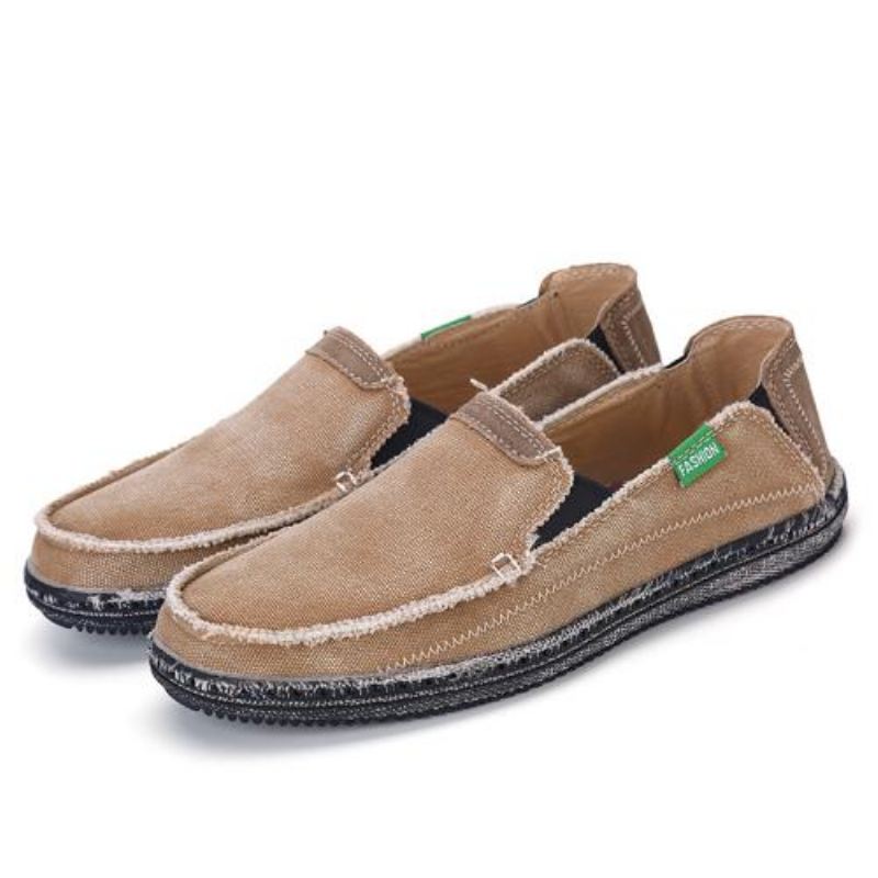 Heren Zomer Slip On Platte Loafers Instappers