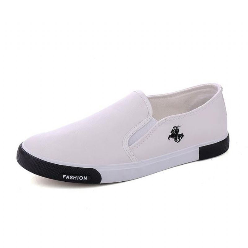 Leren Heren Platte Loafers Instappers