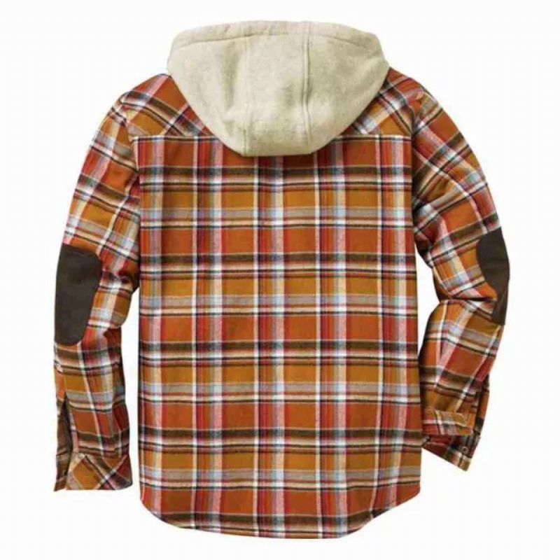 Fleece Warme Cowboyjas Met Elleboogpatch Jassen Heren