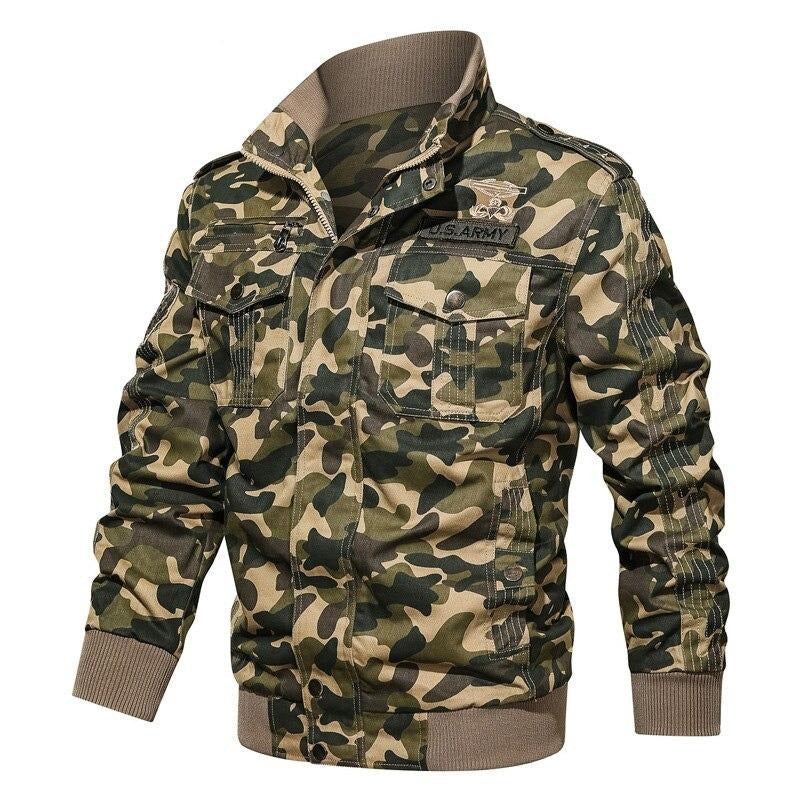 Heren Jassen Bomber Army Camo Tactisch Jack