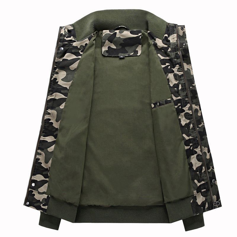 Heren Jassen Bomber Army Camo Tactisch Jack