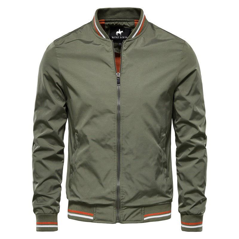 Heren Jassen Bomber Baseball Effen Kleur Zakelijk Jack