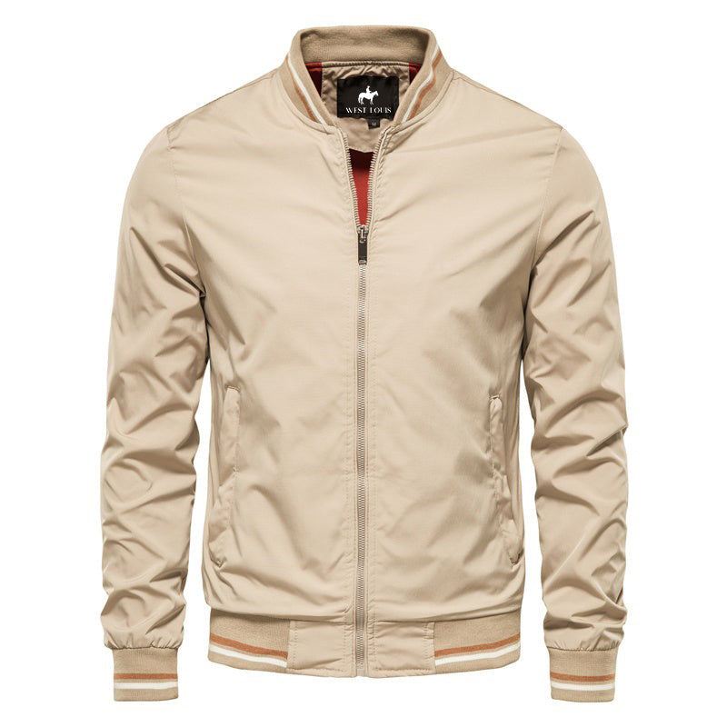 Heren Jassen Bomber Baseball Effen Kleur Zakelijk Jack