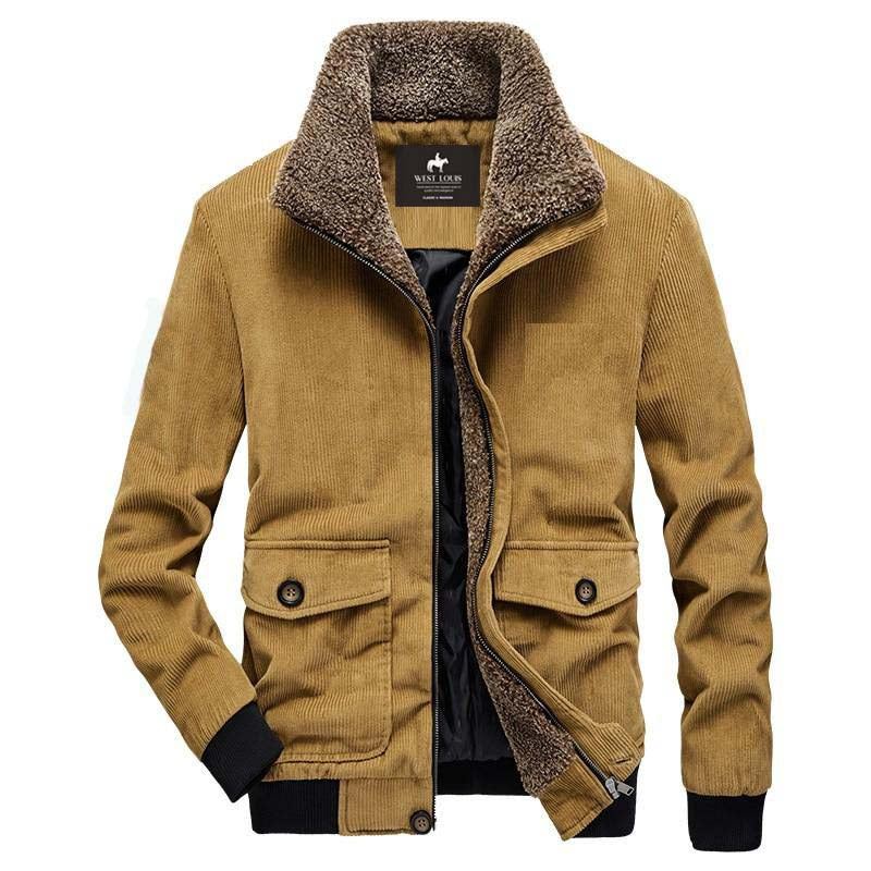 Heren Jassen Corduroy Fleece Uitloperjack