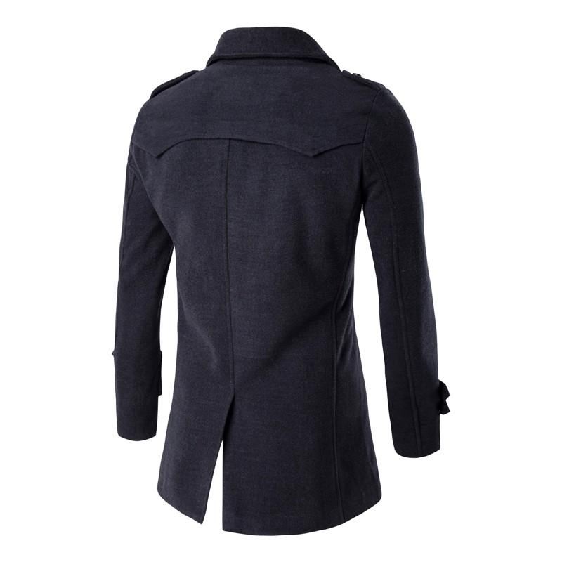 Heren Jassen Double-breasted Peacoat Van Wolblends