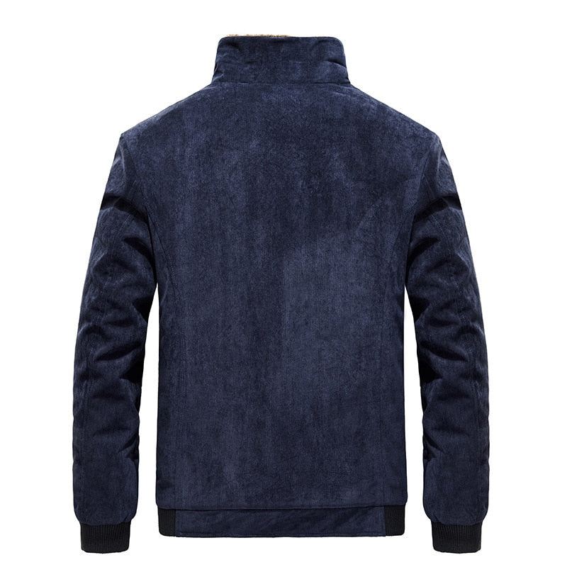 Heren Jassen Fleece Corduroy Windjack