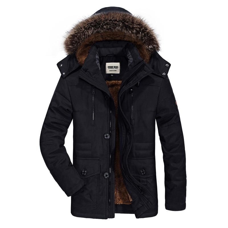 Heren Jassen Katoenen Winterparka Met Capuchon