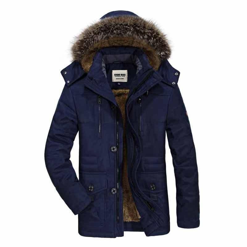 Heren Jassen Katoenen Winterparka Met Capuchon