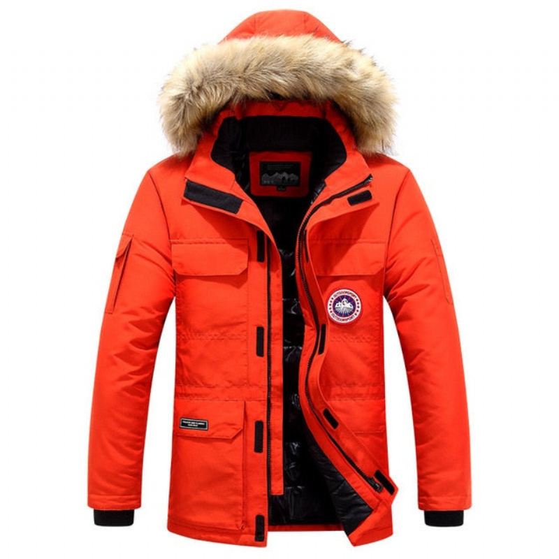 Heren Jassen Polar Winddichte Parka Met Capuchon En Capuchon