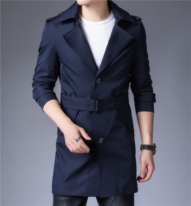 Heren Jassen Zakelijke Trenchcoat Met Windjack