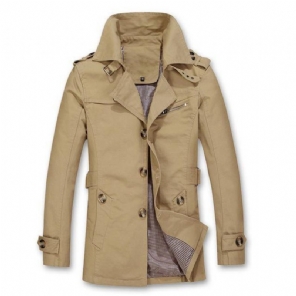 Herfst Trenchcoat Fashion Design Jassen Heren