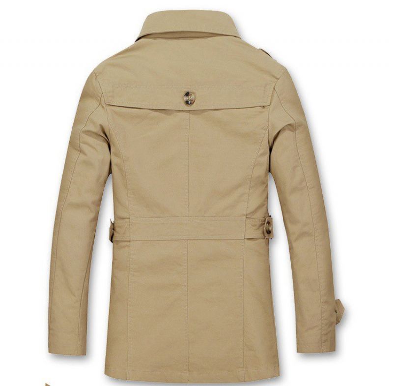 Herfst Trenchcoat Fashion Design Jassen Heren