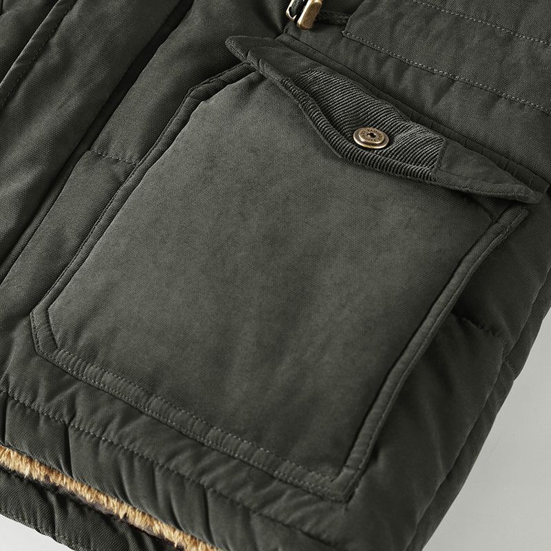 Jassen Windbreaker Heren Parka Met Meerdere Zakken