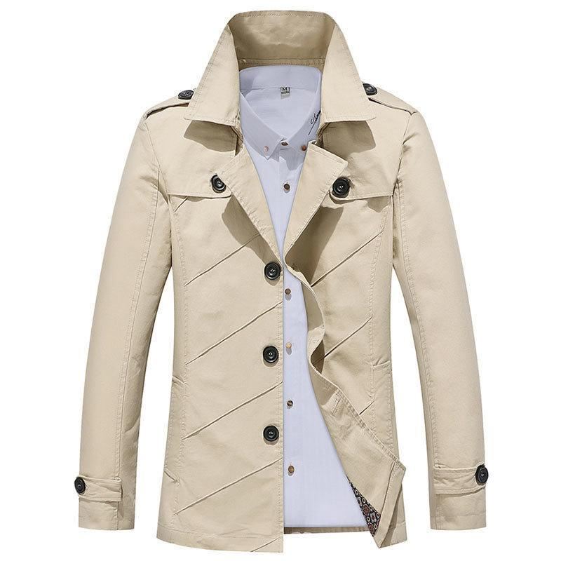 Lange Trenchcoat In Engelse Stijl Jassen Heren