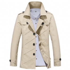 Lange Trenchcoat In Engelse Stijl Jassen Heren