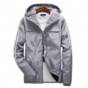 Windbreaker Gestreept Baseballjack Jassen Heren