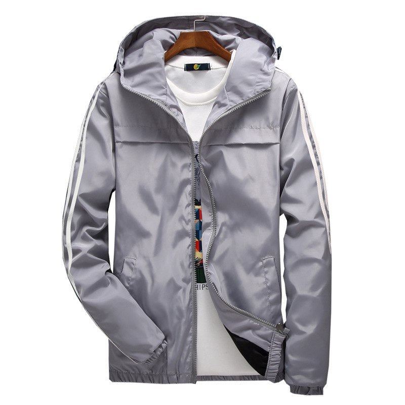 Windbreaker Gestreept Baseballjack Jassen Heren