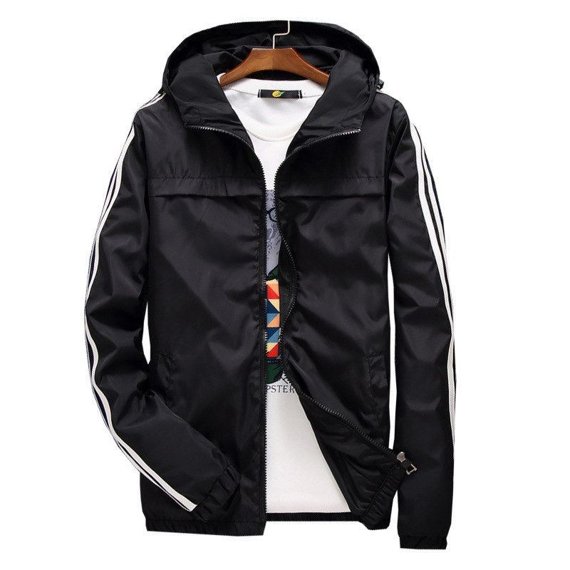 Windbreaker Gestreept Baseballjack Jassen Heren