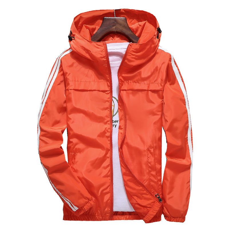 Windbreaker Gestreept Baseballjack Jassen Heren