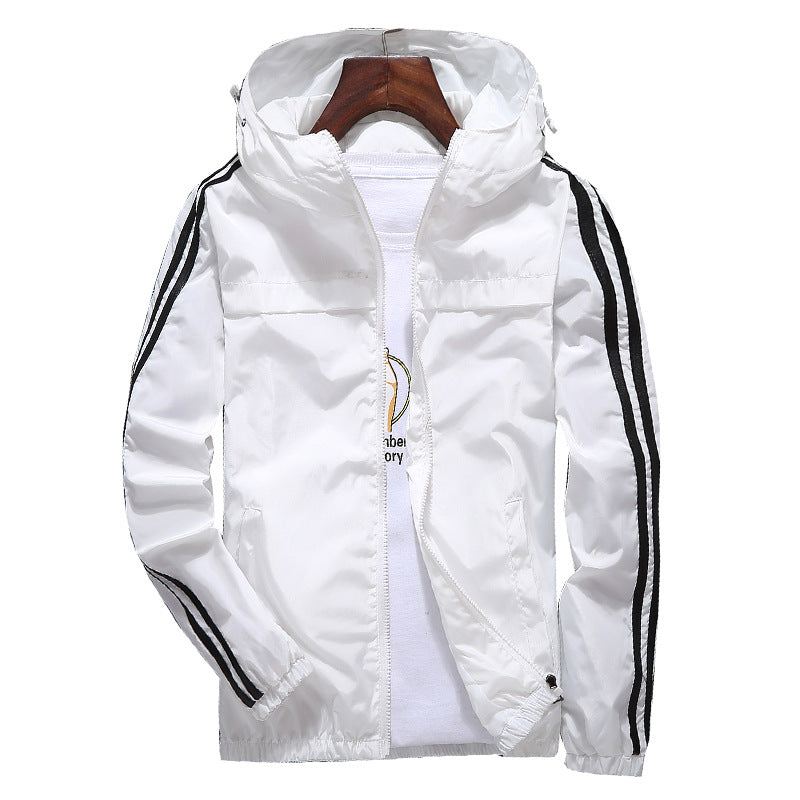 Windbreaker Gestreept Baseballjack Jassen Heren