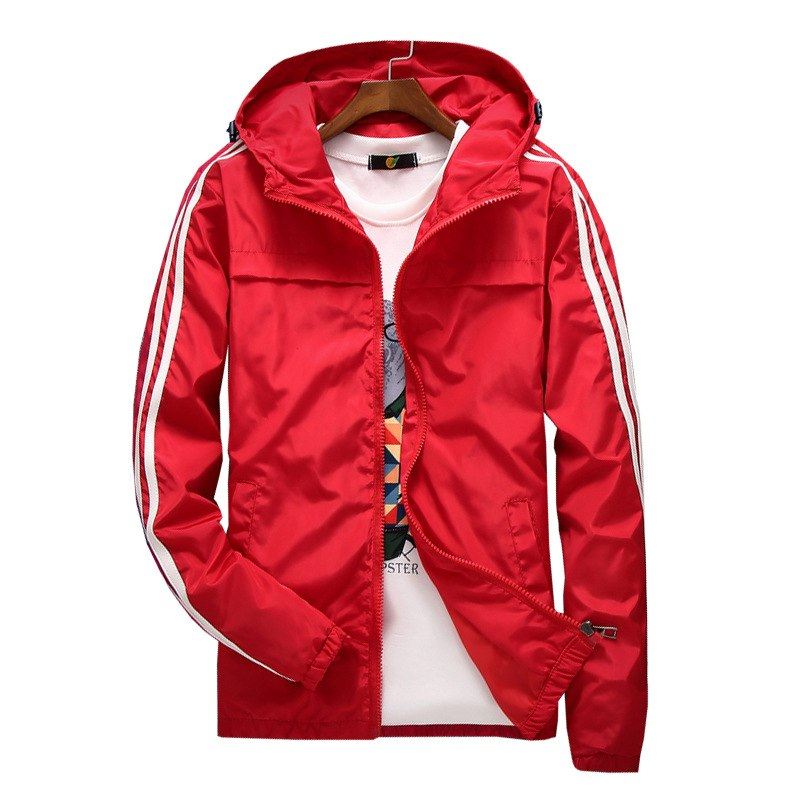 Windbreaker Gestreept Baseballjack Jassen Heren