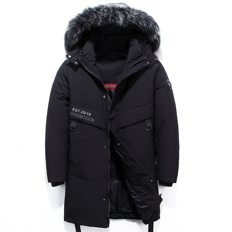 Winter Warme Zware Parka Van 80% Donsbont Jassen Heren