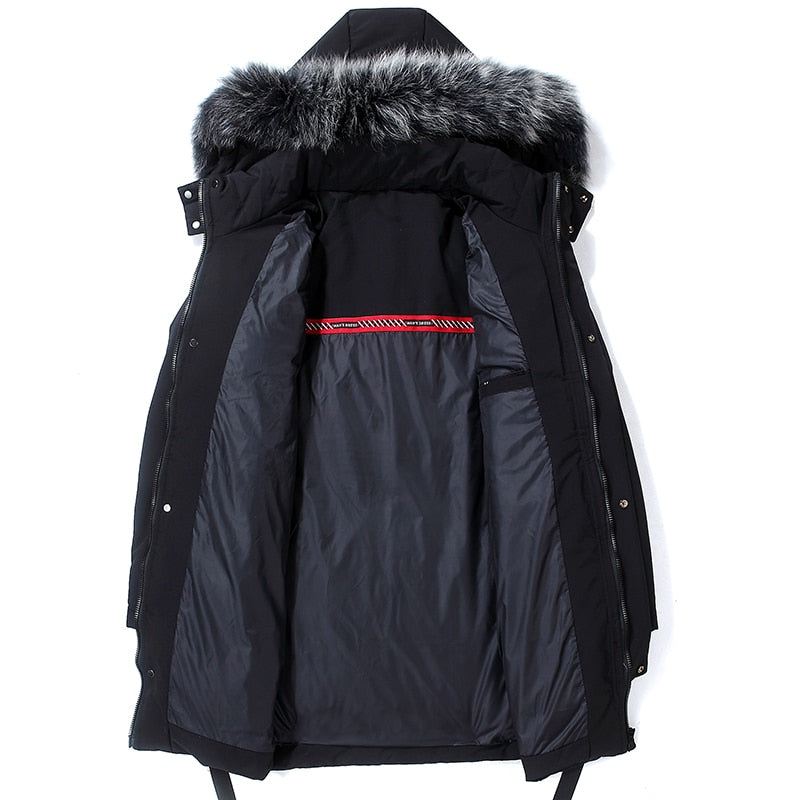 Winter Warme Zware Parka Van 80% Donsbont Jassen Heren