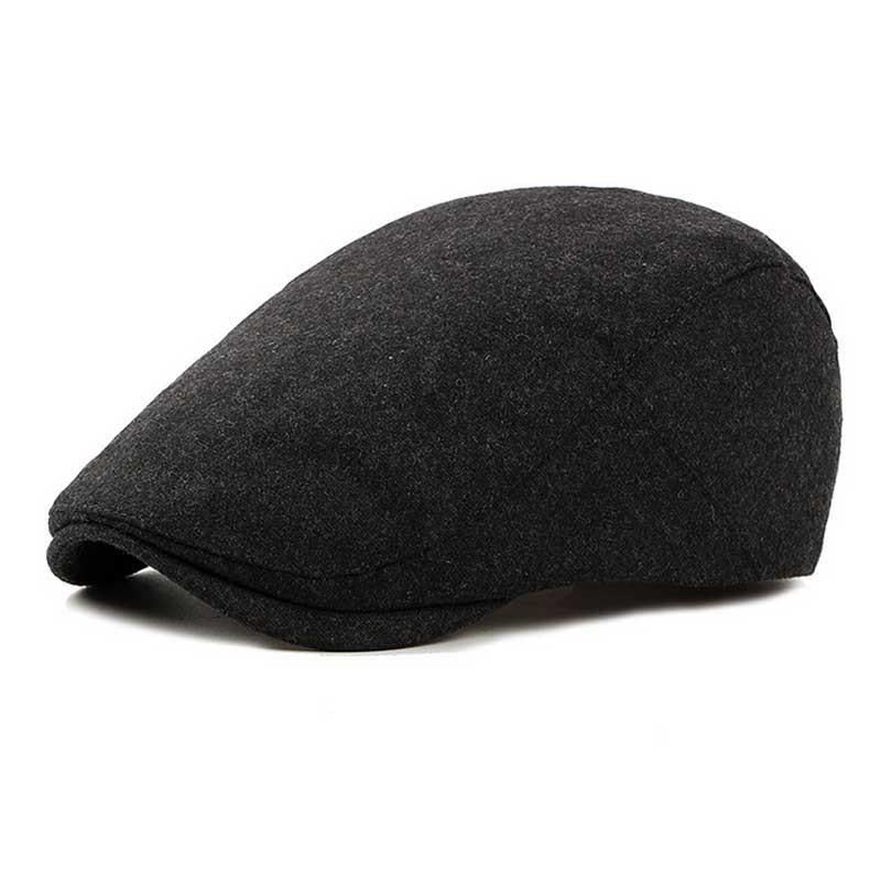 Hoeden Heren Winter Britse Stijl Wollen Baret