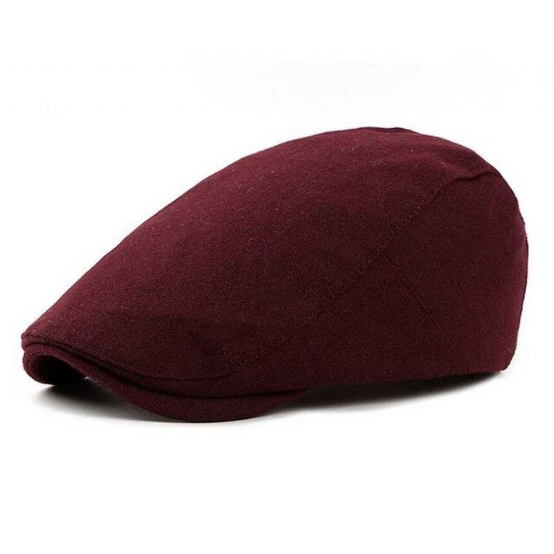 Hoeden Heren Winter Britse Stijl Wollen Baret