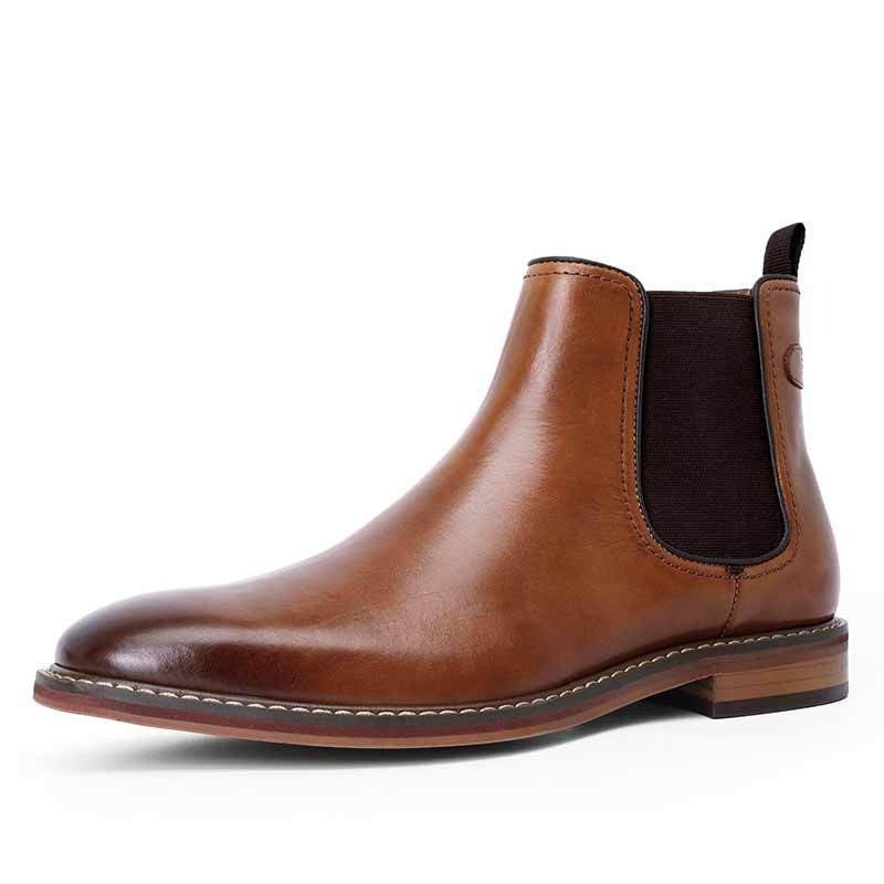 Chelsea Boots Van Echt Leer Voor Heren