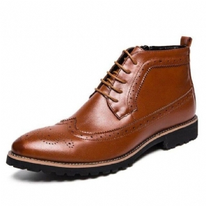 Enkel Brogues Laarzen Heren Met Rits