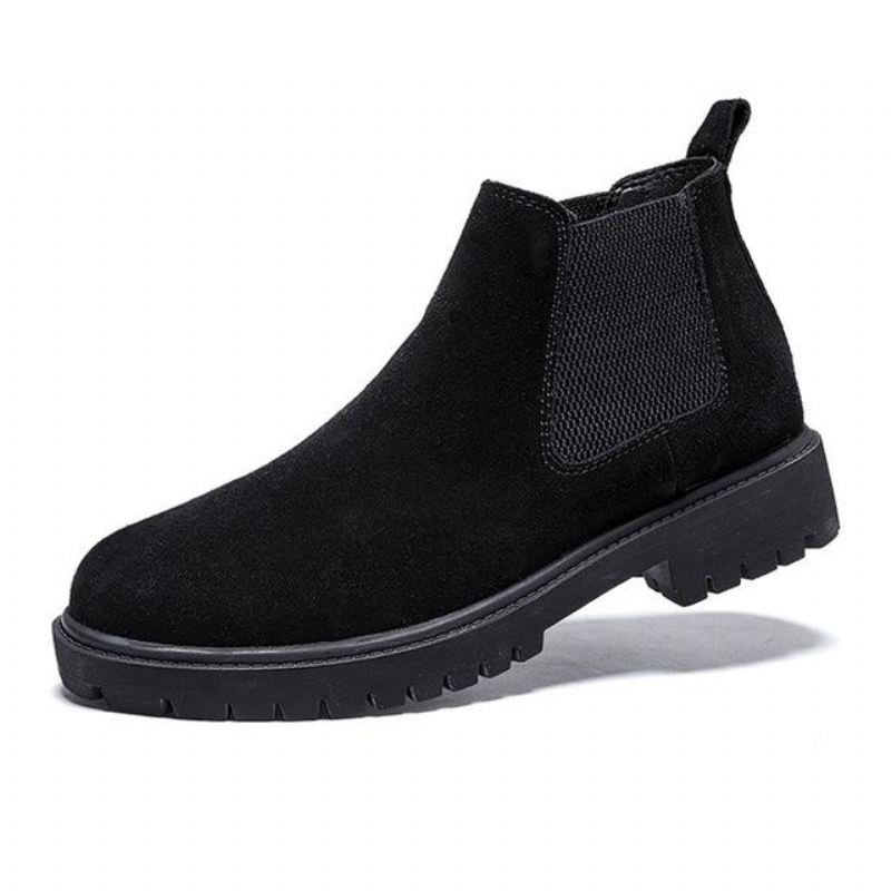 Heren Laarzen Chelsea Boots Suède Leer