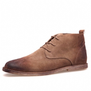 Leren Oxford Lace Up Formele Jurk Laarzen