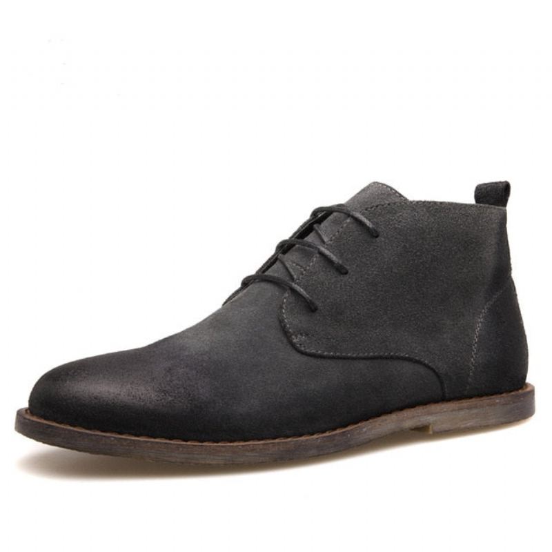 Leren Oxford Lace Up Formele Jurk Laarzen