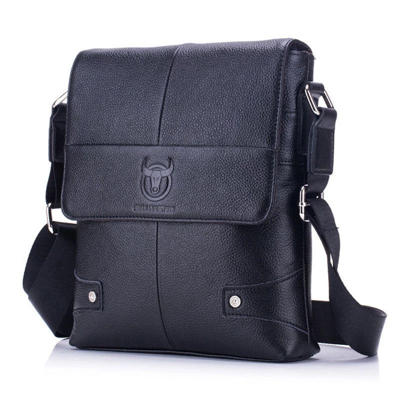 Heren Aktetassen Vintage Crossbodytas Van Echt Leer