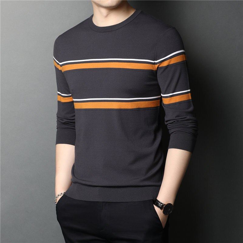 Brand Fashion Gestreepte Pull Homme Pullover Pullovers Heren