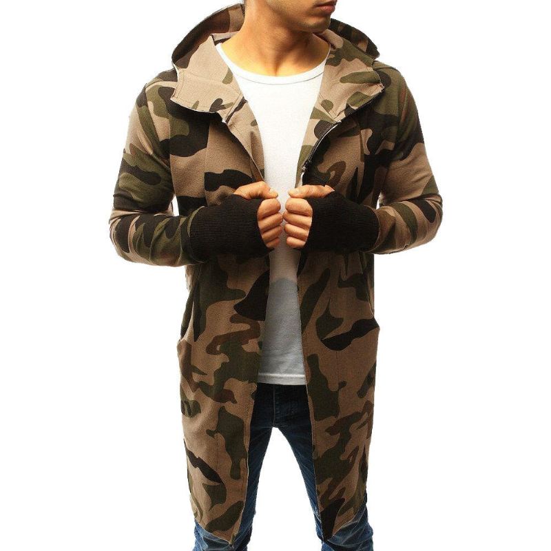 Camouflage Hiphop Vest Met Capuchon Pullovers Heren