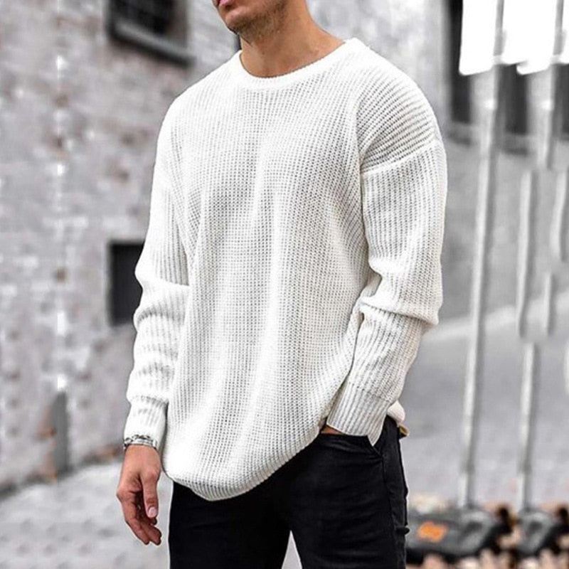 Casual Mode Gebreid Streetwear Shirt Pullovers Heren