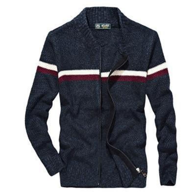 Casual Vest Met Baseballkraag Van Gebreide Kleding Pullovers Heren