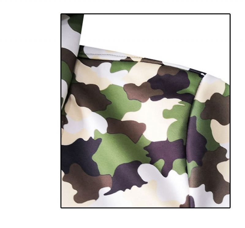 Flanel Camo Hiphop Vest Pullovers Heren