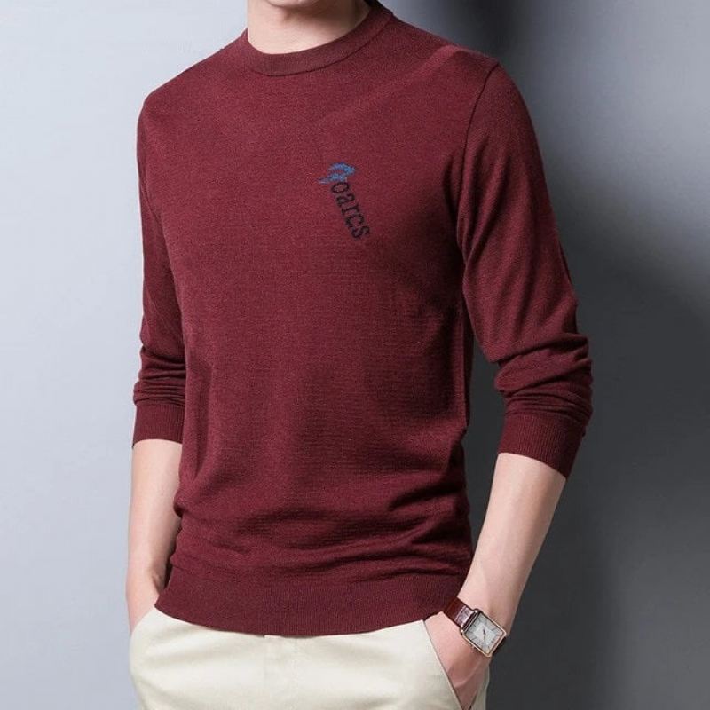 Heren Gebreide O-hals Pullover Trui Pullovers